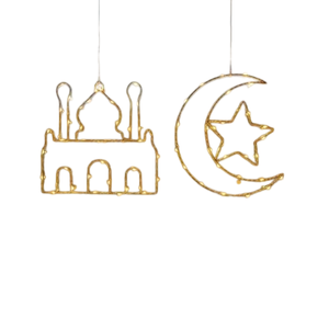 Luces Decorativas para Bodas, Guirnalda de Alambre de Cobre con Luces LED en Forma de Luna y Corazón, Ideales para San Valentín - Product Image 1