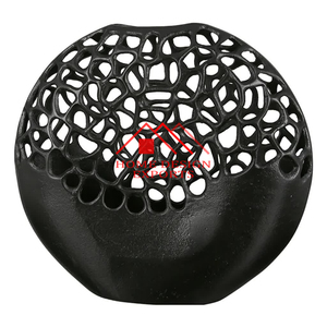 2025 último diseño negro aluminio Mesa macetas florero - Product Image 4