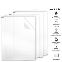 Feuille acrylique transparente en verre plastique d'épaisseur de 1mm/2mm/3mm/4mm/5mm