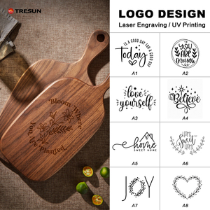<span class=keywords><strong>Planche</strong></span> à Découper et Servir Personnalisée en Noyer Noir Massif Faite Main pour Apéritifs, Desserts, Fruits et Légumes <span class=keywords><strong>de</strong></span> Cuisine - Product Image 5