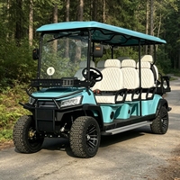 Carrito de Golf Eléctrico de Litio Personalizado de 8 Plazas, 72 V, Calidad Premium con Diseño de Color y Logotipo Gratis para Uso en Hoteles o en Casa