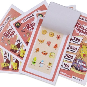 Manufacturer Print Pull Ticket Tab Digital Prinating Coated Paper Free Design Pull Tab Custom - Product Image 1