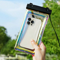 Pochette de téléphone étanche IPX8 et sac de plage accessoires de kayak d'hologramme pour iPhone Max jusqu'à 8.3 "sacs de téléphone portable