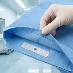 Étiquette RFID lavable pour le linge 860-960Mhz UCODE 9, étiquette en tissu pour la gestion des stocks de doublures - Product Image 6