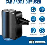 Diffuseur d'arômes de luxe 10ML pour voiture, machine d'aromathérapie à batterie, désodorisant ultrasonique pour voiture, clip de ventilation pour vente en gros en métal