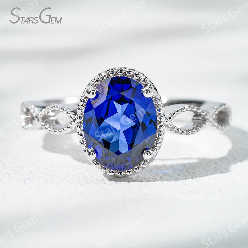 White Gold-Sapphire