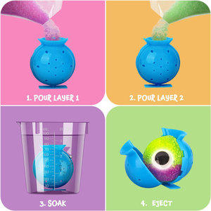 Accetta Custom School Science Crystal Bouncing Kids Magic DIY Super Power Bouncy Balls Kit con occhi - Product Image 4