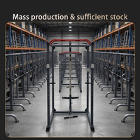 Rack de musculation commercial avec système de tirage vertical et de rameur pour entraînement de force à domicile CE YR-H023