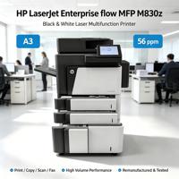 Copieur laser noir et blanc multifonction reconditionné M830z A3 avec impression, copie, numérisation et télécopie pour bureau commercial