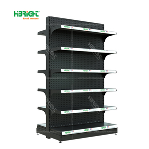 Kệ siêu thị tầng thường vụ Kệ thực phẩm Kệ hiển thị đứng với ánh sáng LED cửa hàng tạp hóa Rack hiển thị - Product Image 5