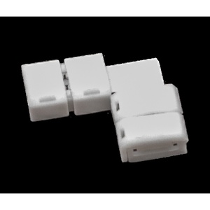 Conector de tira LED de 10 mm para esquinas - paquete de 2 piezas, ideal para facilitar la instalación de tiras LED en ángulos. - Product Image 1