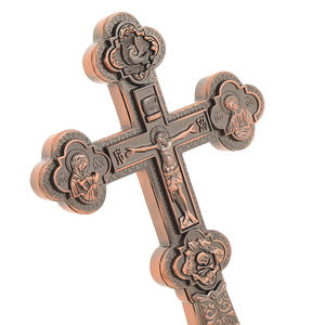 HT grande lega di cristallo placcato oro <span class=keywords><strong>per</strong></span> la preghiera della chiesa pettorale con scatola regalo cerimonia religiosa ortodossa tenere a mano croce - Product Image 2