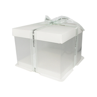 Vente en gros Récipient alimentaire personnalisé Boîte à gâteau Boîte à gâteau en plastique transparent PET recyclable Boîte d'emballage de boulangerie avec couvercle