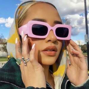 Gafas de Sol Cuadradas de Gran Tamaño para Mujer, Estilo Retro, Protección UV400, Color Rosa, Venta al Por Mayor - Product Image 1