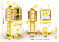 Jeux Playfun Lucky Prize Machine 40 Clips POPO Clamp Prize Tech Space Bunny Rabbit Clip Gift Game Machine