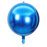 Vente en gros 10 pouces 4D Globo or argent Chrome métallisé gros ballons en aluminium pour anniversaire anniversaire mariage et fêtes de remise des diplômes