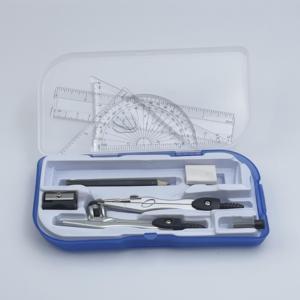 מכירה חמה של 10 חלקים ציוד לסטודנטים סט ערכת גיאומטריה מתמטית עם קופסת אחסון חסינת נפץ - Product Image 2