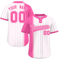 Ensemble de maillots de softball respirants à logo thermocollé uni, grande taille, pour équipes et clubs, uniforme de baseball rayé personnalisé, vente en gros