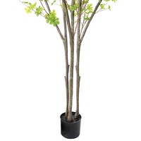 Offre Spéciale Enkianthus Simulation réaliste plantes en soie artificielle suspendu arbre cloche pour décor de bureau à domicile intérieur
