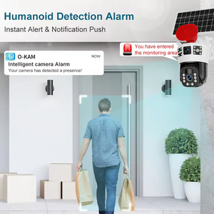 <span class=keywords><strong>Camera</strong></span> giám sát với solarpanel 3 màn hình ống kính kép 360 ° 4k sạc pin lớn không thấm nước tự động theo dõi <span class=keywords><strong>camera</strong></span> năng lượng mặt trời 4G - Product Image 3