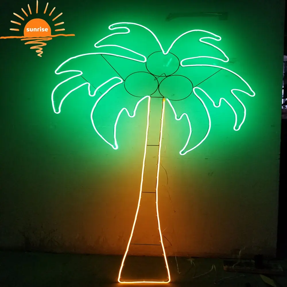 Enseigne néon palmier personnalisée Enseigne néon LED personnalisée pour décoration murale Enseigne néon pour chambre à coucher