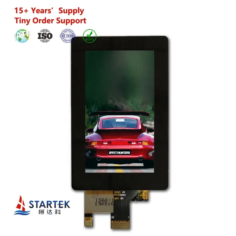 3 inch LCD 480*854 MIPI interface 350cd/m2 high brightness 3 inch tft panel with capacitive touch