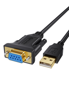 Câble série USB vers RS232 femelle DB9 CableCreation avec chipset FTDI, adaptateur USB 2.0 vers RS232 compatible Windows et Mac - Product Image 1