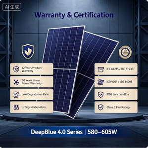 Pannelli Solari Monocristallini PERC JA da 580W di Grado Proiettivo, Tipo N, Efficienza 27%, Certificati TUV per l'Avanguardia nelle Nuove Energie - Product Image 5