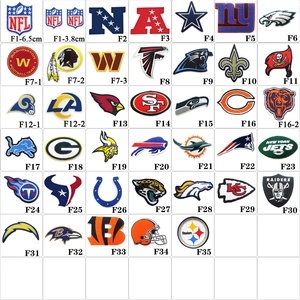 アメリカンフットボール NFL スポーツ 刺繍 チームロゴワッペン アイロン接着 - Product Image 2