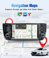 Autoradio Android Auto et CarPlay sans fil pour Fiat Punto Linea EVO, lecteur audio avec écran