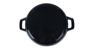 Casserole en <span class=keywords><strong>fonte</strong></span> émaillée de qualité <span class=keywords><strong>professionnelle</strong></span>, style français, peu profonde, avec couvercle - Product Image 5