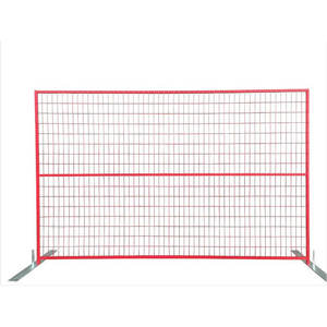 Panneaux de sécurité provisoires en acier galvanisés plongés chauds de séparation de barrière facilement assemblés modernes pour la construction - Product Image 1