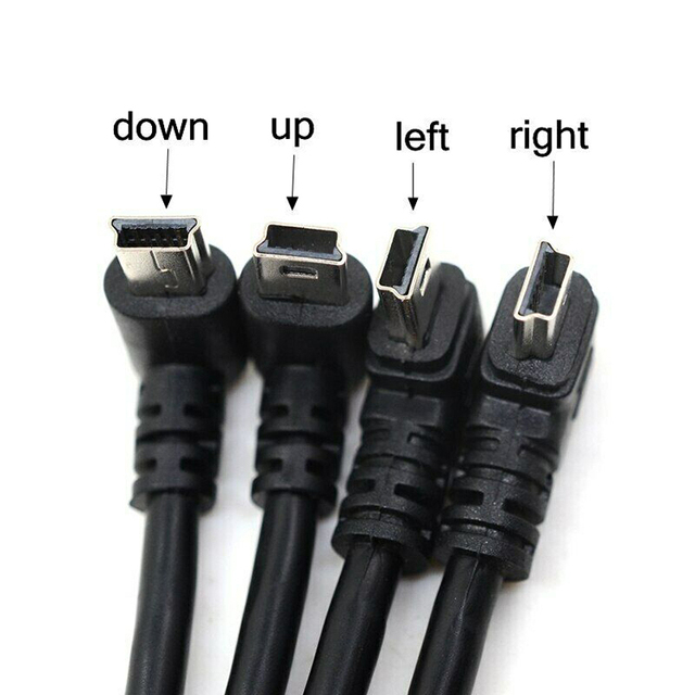 Black USB a Male to Mini 5Pin B Data Sync Charging Charger Cable Mini-B Male Data Sync Charging Charger