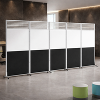 Cloison de séparation de bureau moderne, panneau mural pliable, écran mobile, séparateur durable en MDF, utilisation commerciale, entrepôt, cuisine, salle de sport
