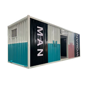 Conteneur de toilettes portables pour attractions touristiques, design industriel durable, sections homme et femme - Product Image 1
