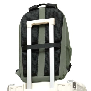 Mochila de Nailon Minimalista de Lujo, 20-37L, Impermeable, con Cierre de Cremallera y Broche, Portátil, Unisex, para Uso Diario, Verde - Product Image 2