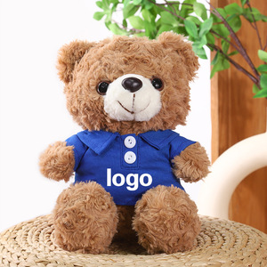 ตุ๊กตาหมีกับเสื้อโปโลของเล่นตุ๊กตาสัตว์ยัดนุ่นสำหรับเด็กโลโก้ตามสั่ง - Product Image 4