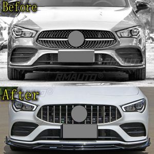 Front Bumper Lip Chin Accessories Splitter Tuning Body Kit Spoiler Trim for Mercedes Benz CLA Class C118 X118 W118 2020-2023 - Product Image 6