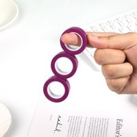 Fidget Spinner Doigt Anneau Magnétique Décompression Jouet Magnétique Gyro Doigt Décompression Jouet En Gros En Plastique Éducation ZHE