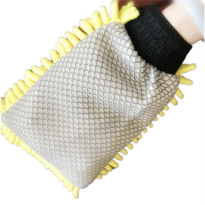 Gants de lavage de voiture à 5 doigts Gant de lavage de nettoyage double face multifonction doux - Product Image 6