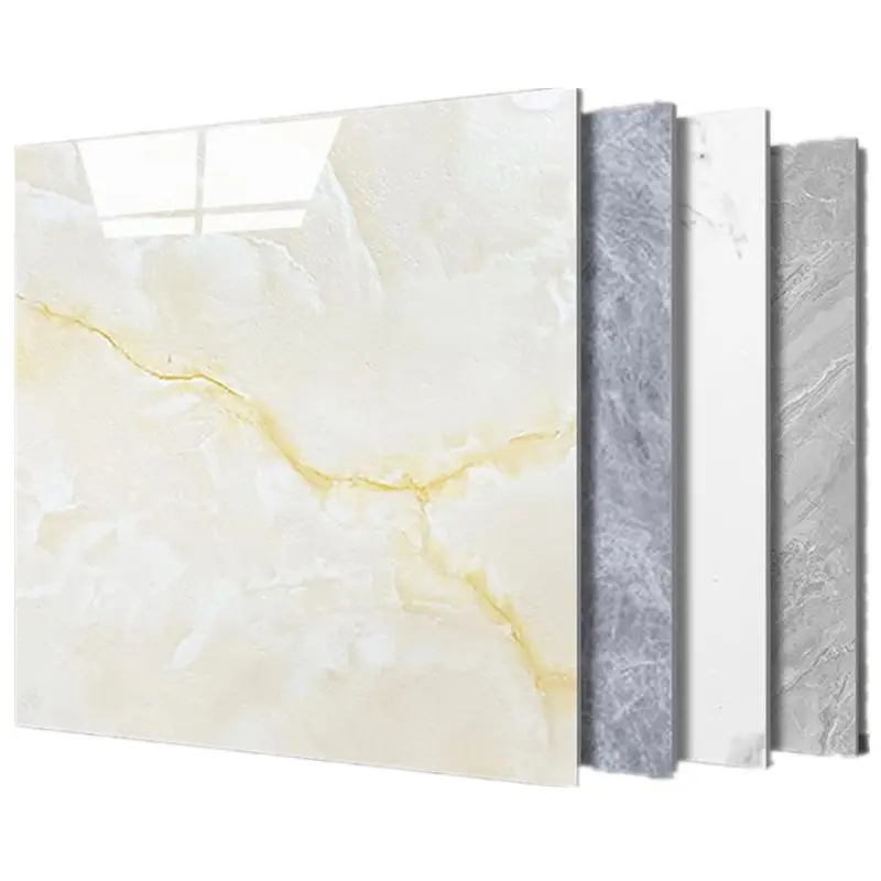 Revêtement de sol stratifié en plastique marbre pisos plancher en vinyle pvc peler et coller carreaux de sol autocollants de haute qualité