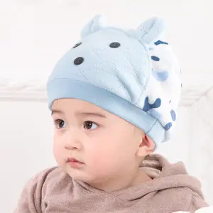 Wholesale Winter Windproof Combed Cotton Newborn Unisex Beanie Baby Hats