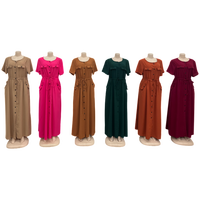 Nouvelle Robe Décontractée d'Été Vintage pour Femme à Manches Courtes avec Poche – Vente en Gros
