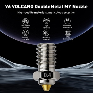 Buse bimétallique or DLC acier trempé 0.4mm 0.6mm 0.8mm buse pour <span class=keywords><strong>E3DV6</strong></span>/ PRUSAi3 /MK3/ MK3S - Product Image 2