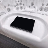 Jacuzzi VIRLUX para 5 Personas con Hidromasaje, Bañera de Acrílico, 69 Jets, Diseño Moderno Cuadrado Independiente para Spa al Aire Libre