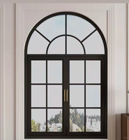 Fenêtre coulissante horizontale en aluminium de fabrication directe avec vitrage fixe supérieur pour bâtiments modernes