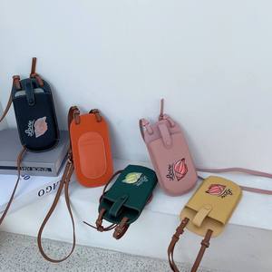 Bolso pequeño de hombro para mujer, mini bolsos cruzados de cuero genuino de vaca, bolso bandolera para teléfono, bonito estampado de helado, tarjetero con ranuras - Product Image 1
