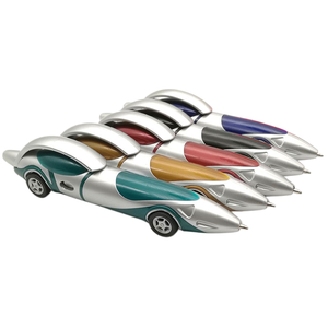 Stylo bille promotionnel en forme de voiture de course avec logo personnalisé, stylos jouets fantaisie pour cadeaux d'anniversaire d'enfants, vente en gros - Product Image 1