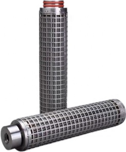 Long Service Life and Backwashable 5um 20'' Stainless Steel <strong>Mesh</strong> Pleated Filter Element for Agreesive Solvents Filtration - Product Image 1