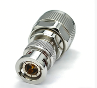 Adaptateur coaxial RF CYXS N/BNC-JJG1 Mâle-Mâle 50Ω DC-18GHz, Contacts plaqués or, Faible VSWR, Acier inoxydable, Type droit